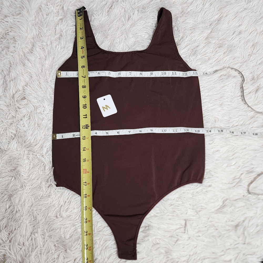 SKIMS SOFT SMOOTHING THONG/BODYSUIT/ COCOA/NWT - Picture 12 of 16